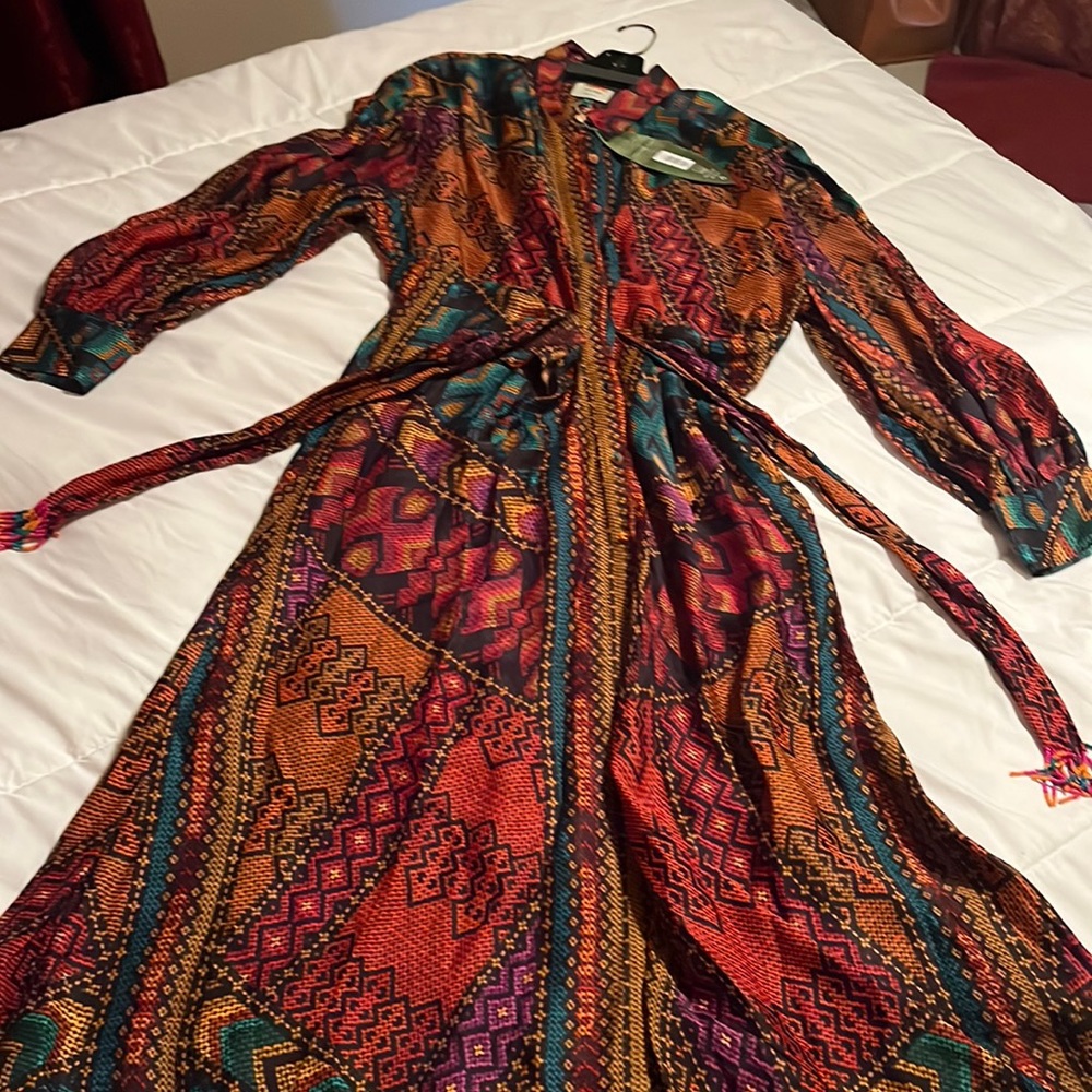 Farm Rio Women’s Yawanawa Stripes Midi Dress